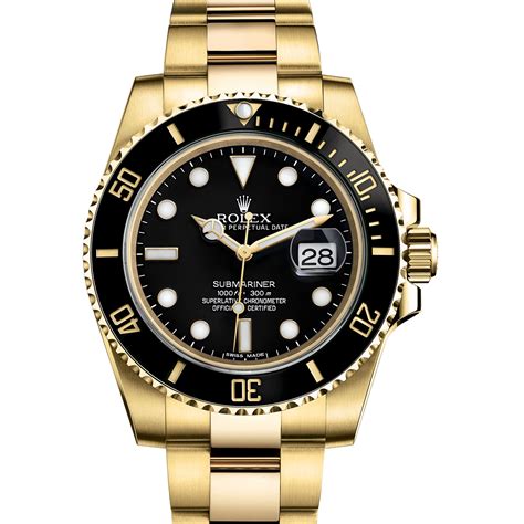 rolex black gold submariner.